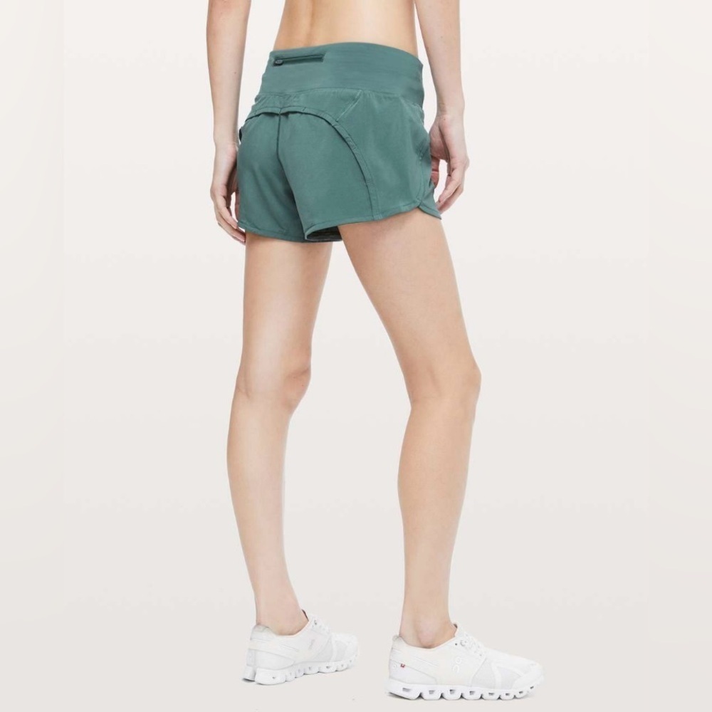 Lululemon Run Times Short II 4” – Green Smoke | Rare Retired Edition, Size 4